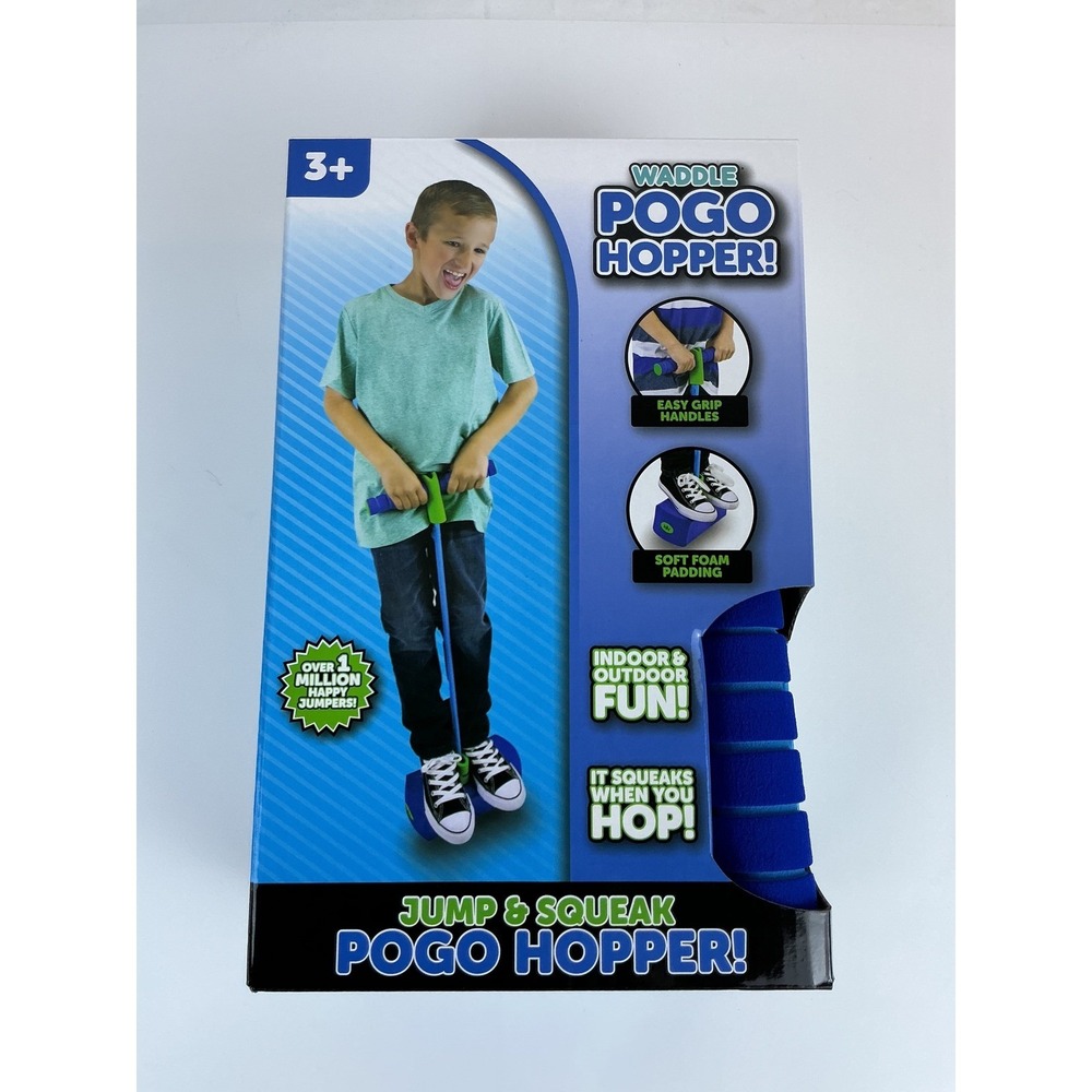 Waddle Pogo Hopper Jump‎ & Squeak Pogo Stick Ages 3+ Indoor Outdoor Fun Toy